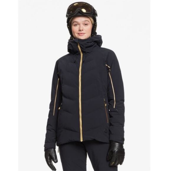 New ROXY Premiere Snow Jacket Heated Ski Coat Women’s SIZE M Warmlink